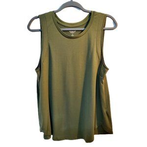 Old Navy Active GO-DRY Olive Green Tank Top 1X Plus